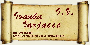 Ivanka Varjačić vizit kartica